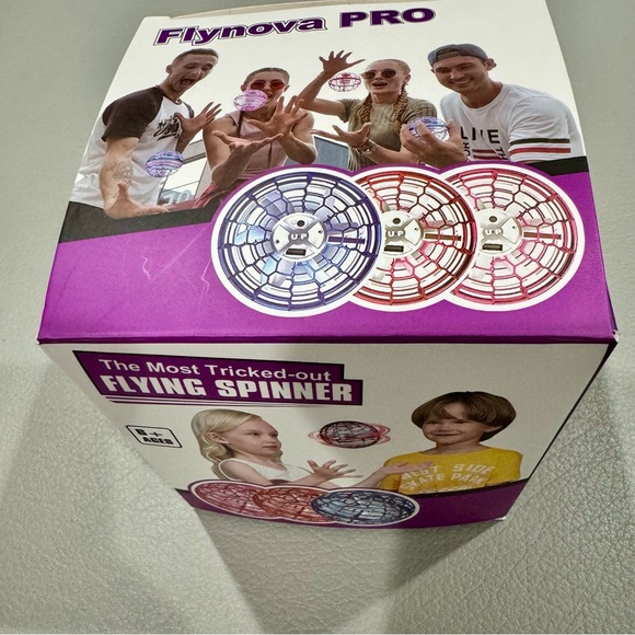 FLYNOVA Pro Drone Globe Aircraft UFO with Led Lights | Flying Orb | Blue | NEW - Picture 2 of 5